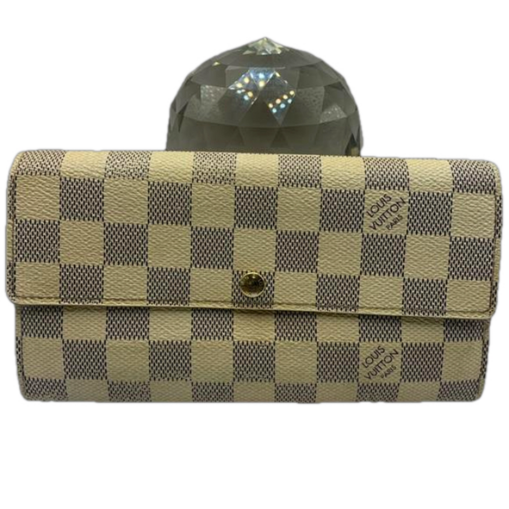 Louis Vuitton Sarah long wallet Damier Azure